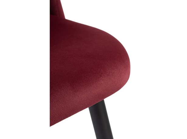Стул на металлокаркасе Gabi wine red/black (Арт.15087)