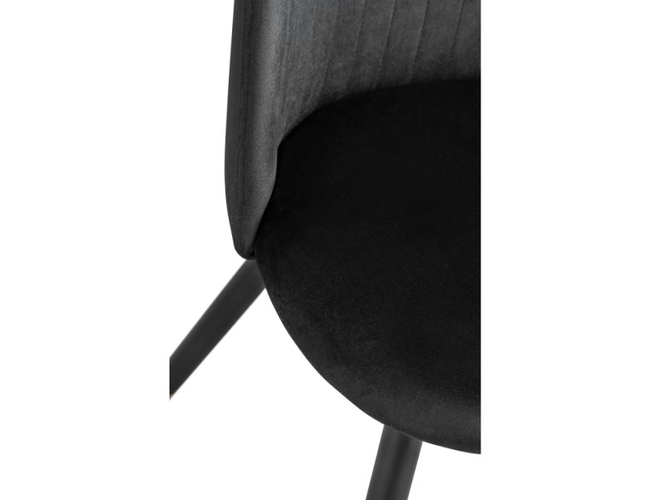 Стул на металлокаркасе Gabi black/black/gold  (Арт.15381)