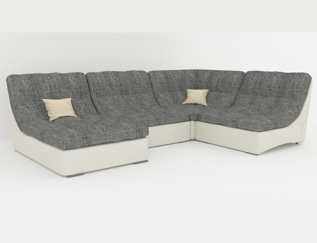 Диван модульный Монреаль 3 серый