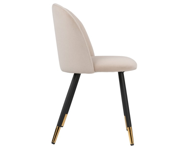 Стул на металлокаркасе Gabi beige/black/gold (Арт.15116)