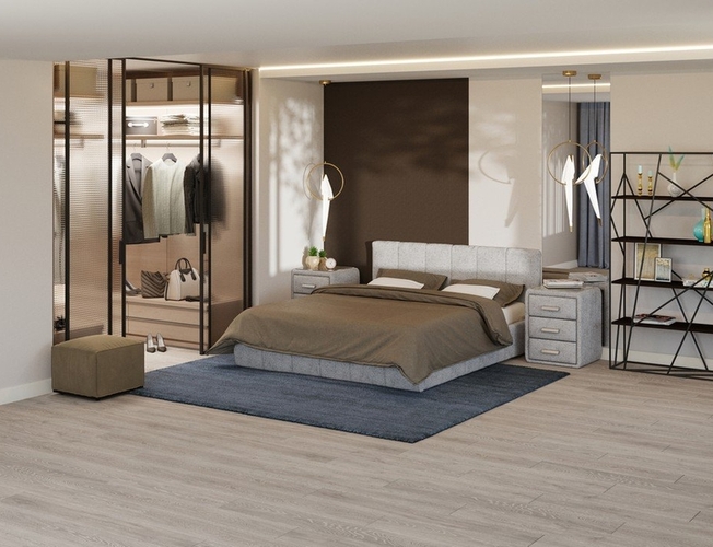 Кровать Varna Grand с ПМ ткань