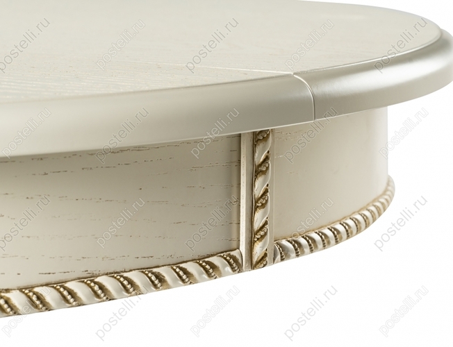 Обеденный стол Павия крем с золотой патиной (Арт. 450817)