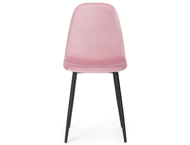Стул на металлокаркасе Lilu pink/black (Арт.15118)