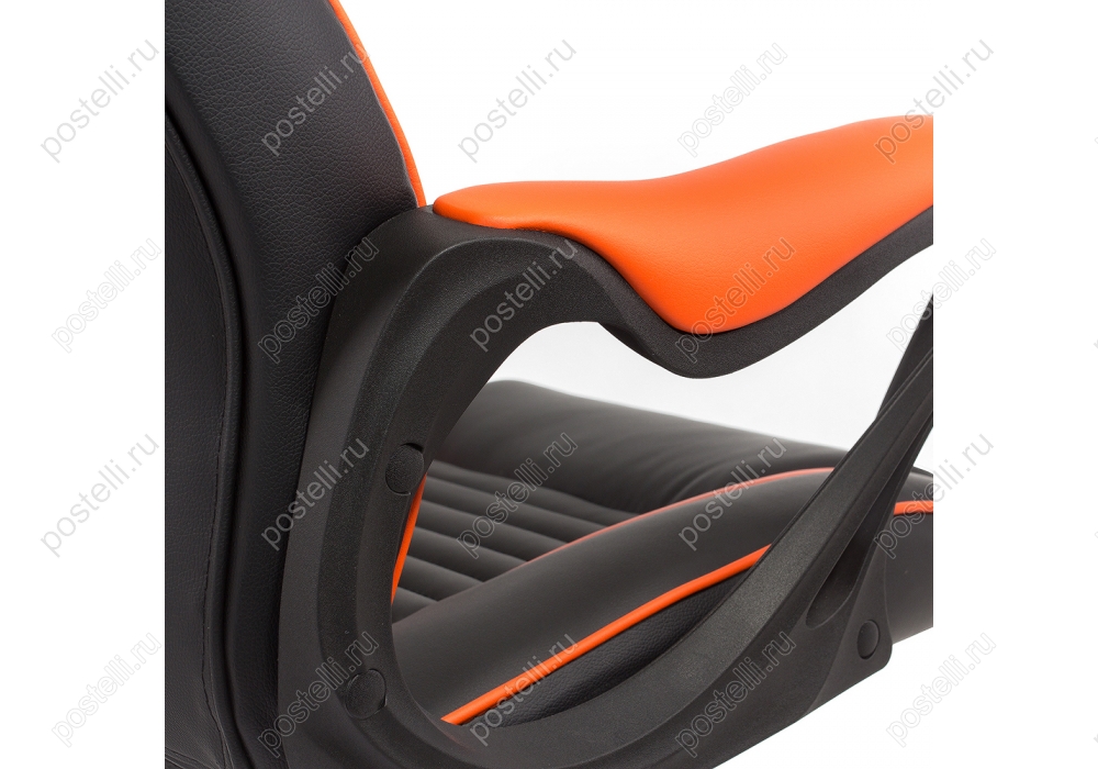Игровое кресло Leon черное/оранжевое (Арт. 1876)