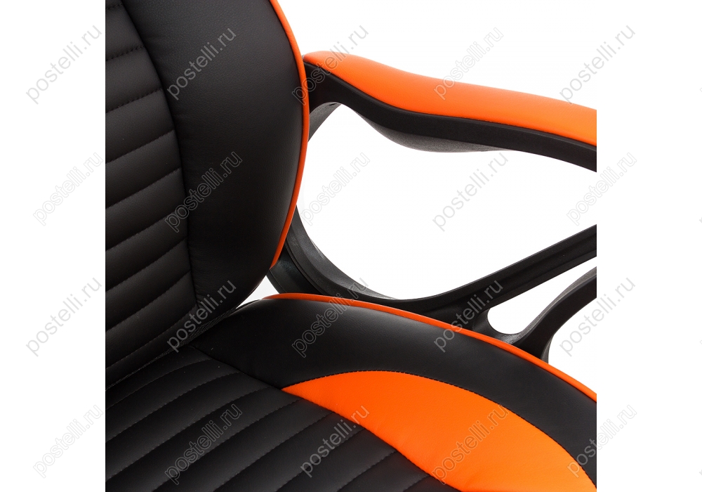 Игровое кресло Leon черное/оранжевое (Арт. 1876)