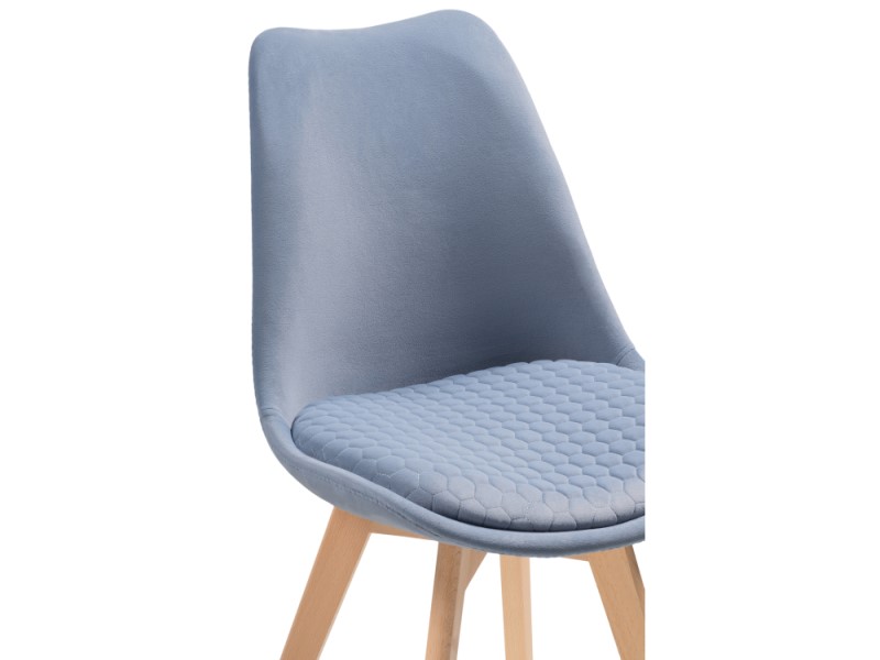 Деревянный стул Bonuss blue/wood (Арт.15090)