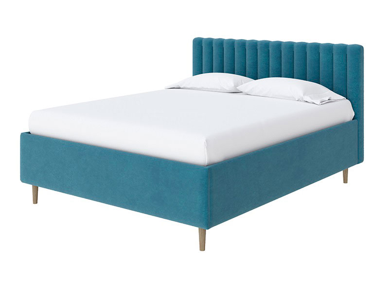 Кровать Madison Lite с бельевым ящиком Дива синий